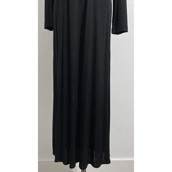 Eileen Fisher Dress Women's Petite S PS Black Viscose Nylon Jersey Lagenlook - Picture 4 of 11